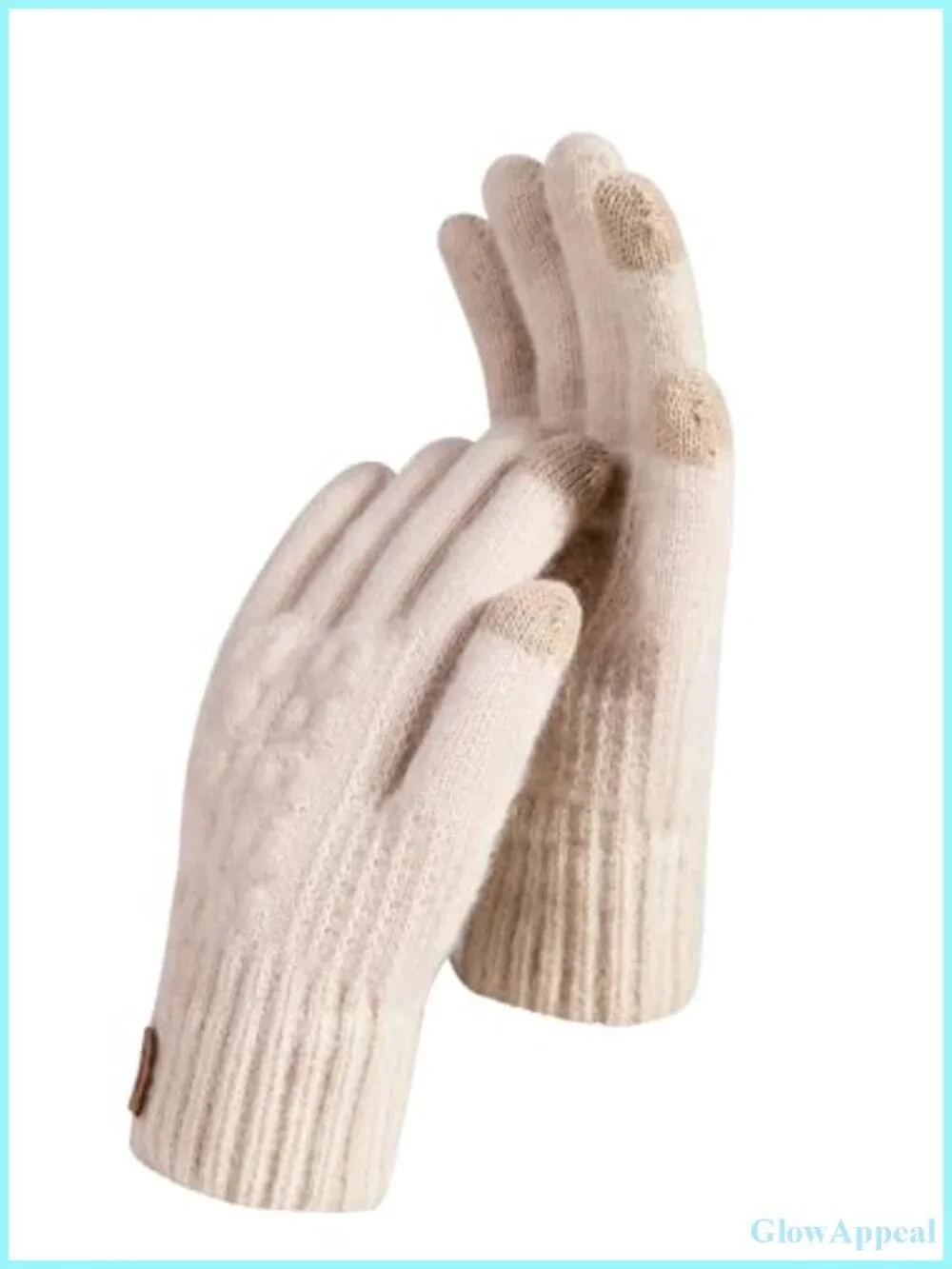 Womens Winter Gloves Acrylic Warm Fleece Lined Mittens